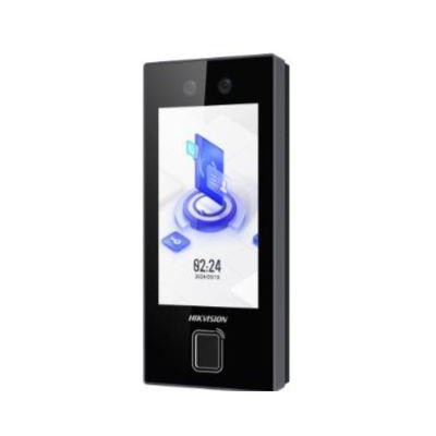 DS-K1T344EBFWX-E1 - Vstupní terminál s rozpoznáním obličeje, 4,5" dotykový displej, PIN, čtečka EM karet a otisků prstů