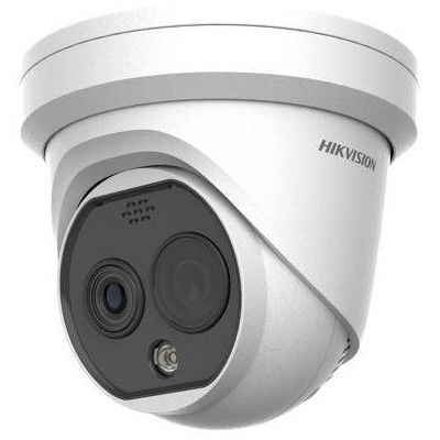 DS-2TD1228T-3/QA - IP Turret Termo optická kamera, objektiv 3,6mm, IR 15m, Audio, Alarm, blikač, Fire detection