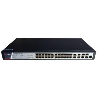 DS-3E2528P(B) - Full Managed Gigabit PoE Switch, 24x Gb ports, 4x Gb combo ports
