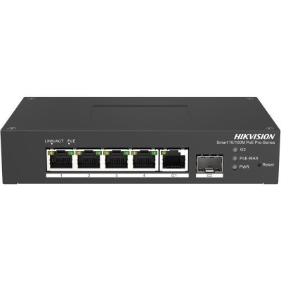 DS-3T1306P-SI/HS - Venkovní smart managed switch , 4x 100Mb PoE  + 1x Gb RJ45 + 1x Gb SFP, 110W
