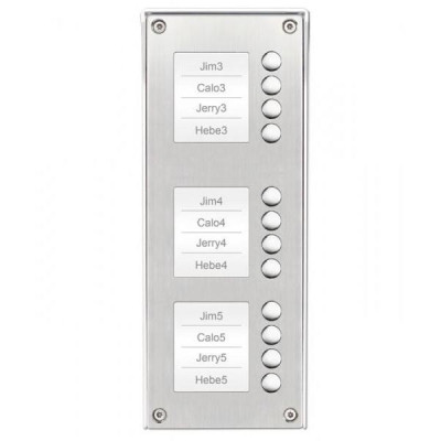 DPC-D268E-12S - Rozšiřující panel - 12x zvonek, nerez ocel, 2-Drát