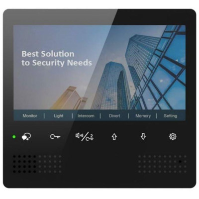 DPM-D278-B - Bytový monitor, pro D2, 7" LCD, dotyková tlačítka, CZ menu, černý