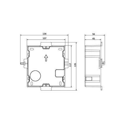 DS-KD-ACF1 - rámeček  interkomu pro zápustnou montáž