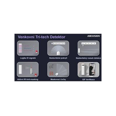 DS-PDTT15AM-LM-WE - AX PRO venkovní bezdrátový duální PIR+MW detektor, PET imunita do 40kg, dosah 15m, vějíř