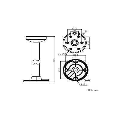 DS-1271ZJ-140 - Stropní konzole pro kamery