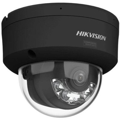 DS-2CD2187G3-LIS2UY(2.8mm)(BLACK) - 8MPix IP Dome Hybrid ColorVu AcuSense kamera, LED/IR 30m,WDR 130dB,Audio,Alarm,IP67,IK10, če