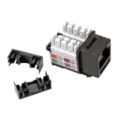 KSL5EUTPB - LEXI-Net Keystone RJ45, Cat.5e, UTP DUAL + oko černý