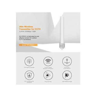 WI-CPE521 - 5,8GHz OMNI Antenna 300Mbps, 2km outdoor wireless CPE