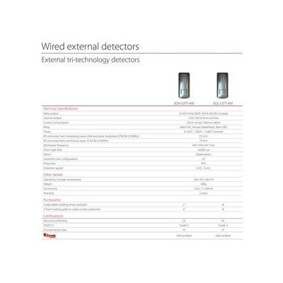 XDH10TT-AM1 - 2xPIR+MW venkovní detektor s dosahem 10 x 10m, PET