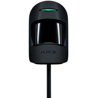 AJAX MotionProtect Fibra, černá - Drátový PIR detektor pohybu MotionProtect Fibra s PET imunitou