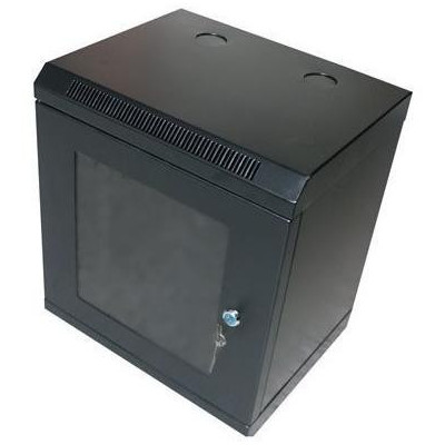 ROZBALENÉ - POŠKOZENÉ - XtendLan Skříň 10", 9U, 280x350, černá, prosklený odřený