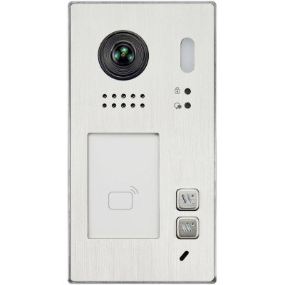 XtendLan Dveřní stanice Digital 2-drát/ 2x zvonek/ 2Mpix 170st/ IR/ dual RFID 125kHz a 13,56MHz/ povrchová montáž