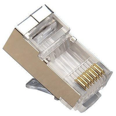 XtendLan Konektor STP RJ45 CAT5e, lanko, stíněný, kulatý