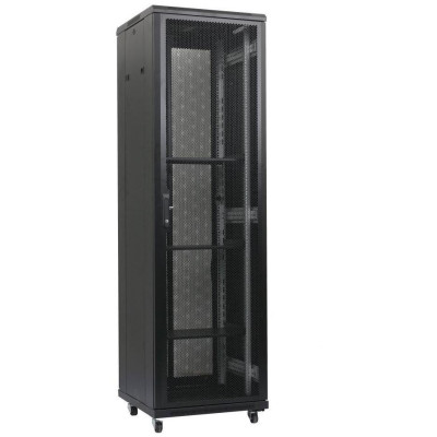 XtendLan 47U/800x1000 stojanový, černý, perforované dveře a záda