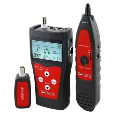 XtendLan Tester STP+PSTN+coax+USB, LCD displej, měření délky vedení, sonda