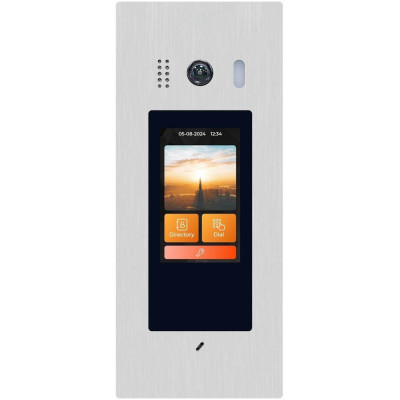 XtendLan Dveřní stanice Digital 2-drát/ 5" LCD/ 2Mpix 170st/ IR/ dualRFID 125kHz a 13,56MHz/ čtečka prstu/ zápustná mnt.