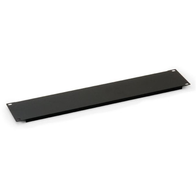 XtendLan 2U záslepka 19", černá, kovová