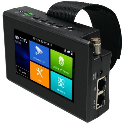 XtendLan Ruční tester IP a analog kamer, 4" touch, LAN, PoE, video-in, CVI/AHD/TVI, 12V out