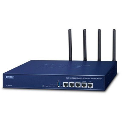 Planet VR-300W6A Enterprise router/firewall VPN/VLAN/QoS/HA/AP kontroler, 2xWAN(SD-WAN), 3xLAN, WiFi 802.11ax