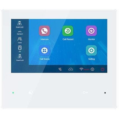 OPRAVENÉ - XtendLan Bytový monitor Digital 2-drát / LCD 7" dotykový 1024x600/ videopaměť/ WiFi/ IPC ONVIF