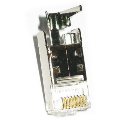 XtendLan Konektor STP RJ-45 CAT6 s lisovacím klipem