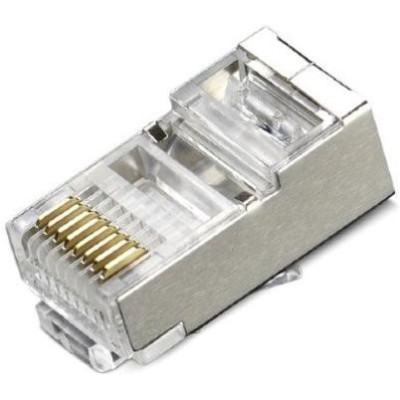 XtendLan Konektor STP RJ45 CAT5e, lanko, stíněný, kulatý, 50u