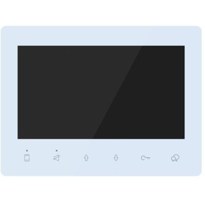 XtendLan Bytový monitor 2-drát D2/ LCD 7" 800x480/ dotyková tlačítka/ CZ menu/ bílý/ tenký 14mm