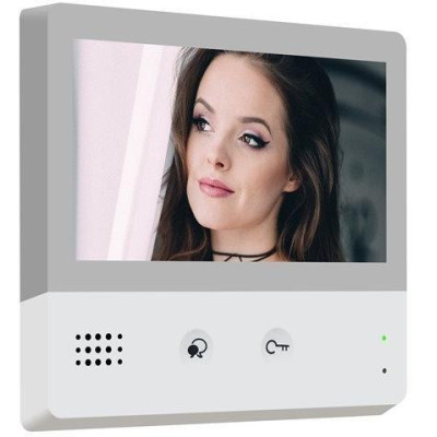XtendLan Bytový monitor 2-drát D2/ LCD 7" dotykový 1024x600/ Quad/ PiP/ videopaměť/ CZ menu/ bílý/ WiFi/ SIP