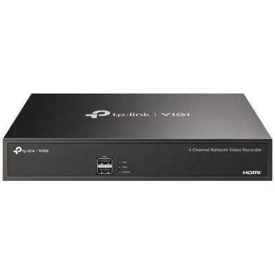 TP-Link VIGI NVR1004H, 4 kanály, 80Mbps, H.265+, 1x SATA, max. 10 TB, 1x LAN, 2x USB, VGA, HDMI