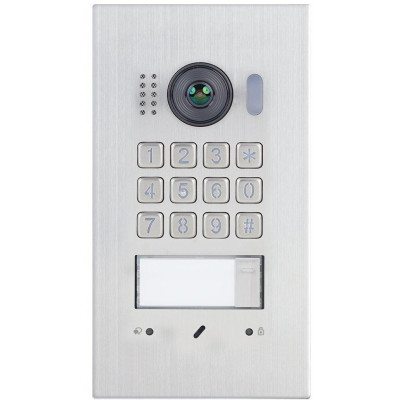 XtendLan Dveřní stanice Digital 2-drát/ 1-4x zvonek/ 2Mpix 170st/ IR/ RFID 125kHz/ klávesnice/ zápustná montáž