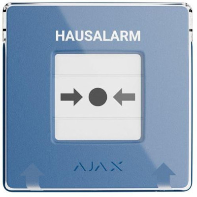 AJAX ManualCallPoint, modrá - ManualCallPoint (Blue) Jeweller, bezdrát. tlačítko pro aktivaci požárního poplachu.