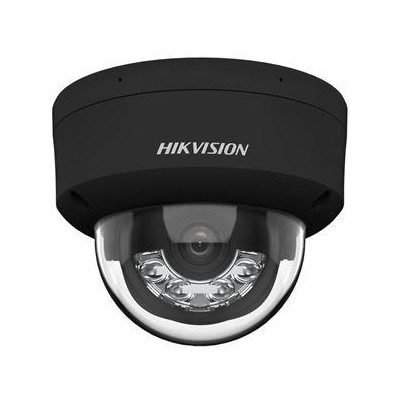 DS-2CD2147G2H-LISU(2.8mm)/eF/BLACK - 4MPix IP Dome Hybrid ColorVu AcuSense kamera, LED/IR 30m, WDR 130dB,audio, alarm, IP67, čer