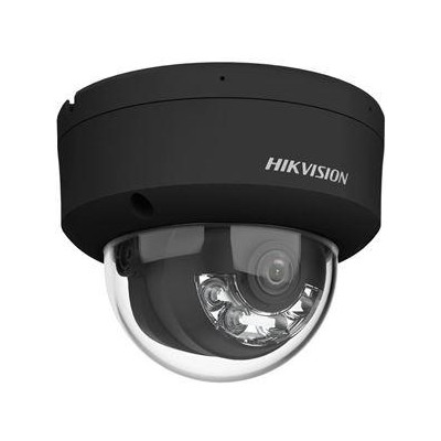 DS-2CD2147G2H-LISU(2.8mm)/eF/BLACK - 4MPix IP Dome Hybrid ColorVu AcuSense kamera, LED/IR 30m, WDR 130dB,audio, alarm, IP67, čer