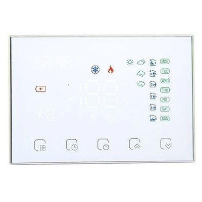 WRHT-8000-GA-WH-EN - Moes WiFi Smart termostat + RF přijímač pro vodní podlahové vytápění, bílý