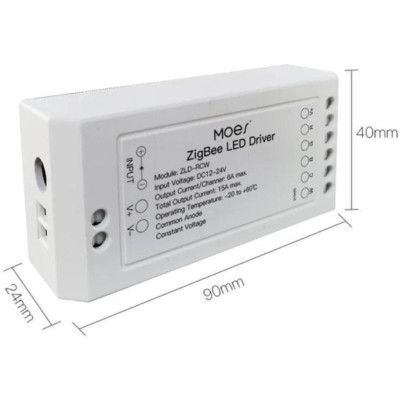 ZLD-RCW-AC-MS - ZigBee Ovladač LED pásku 12-24V